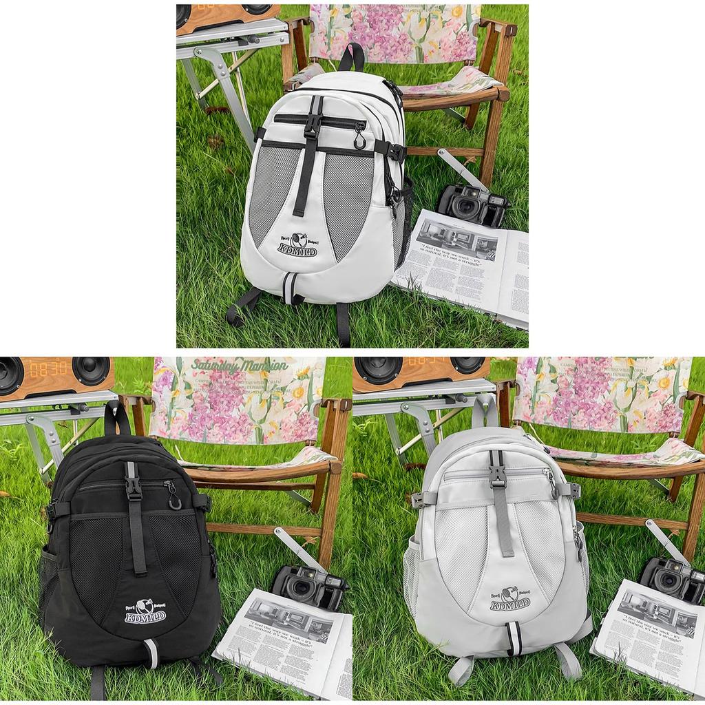 Nylon Casual Travel Backpack For Men And Women With Laptop Storage