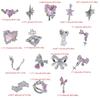 Nail Charms Exquisite 3D Accessories with Zircon DIY Nails Art Manicures for Salon or Home Use