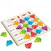 Matching Wooden Fish Toy Children Logic Skills Early Education Interactive Game