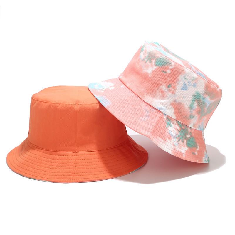 Dyeing Cotton Fisherman Hat With Wide Brim For Summer Outdoor Sun Protection