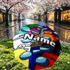 Custom Name Personalized Among Us Print Umbrella, Auto Open Close, 8‑Rib Sturdy Frame, Commute Camping Hiking Use, Birthday Gift