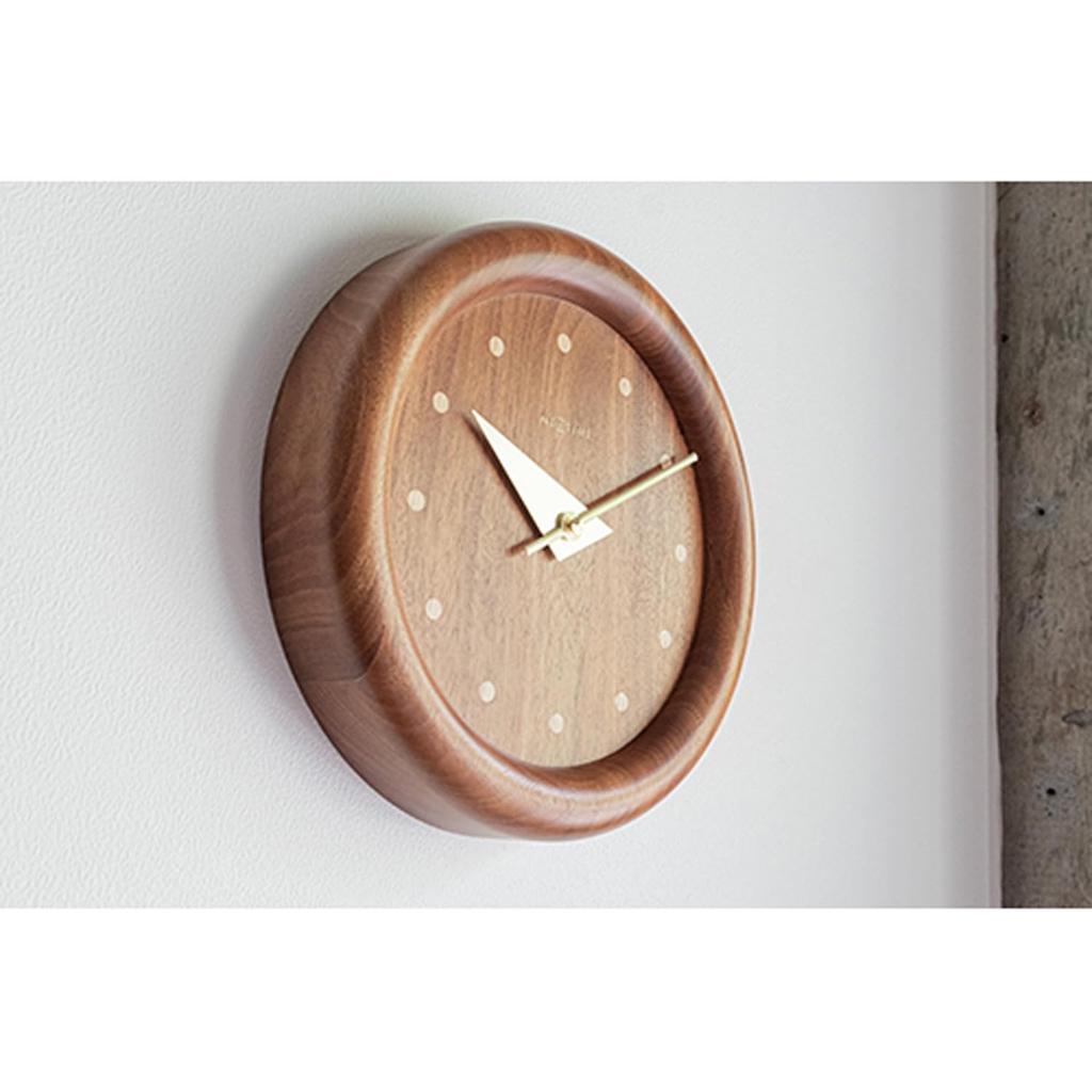 El Commune Wall Clock Dowel Circle NXT-J029