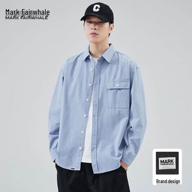 

Mark Fairwhale Men s Fashion Long-Sleeve Casual Shirt L