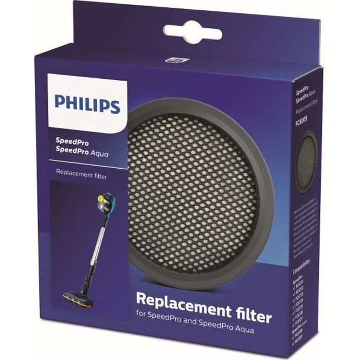 Philips Filtre De Remplacement D'origine Pour L'aspirateur À Batterie SpeedPro & SpeedPro Aqua (FC8009/01)
