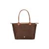 Longchamp Le Pliage Solid Logo Snap Zipper Foldable Nylon Canvas Dumpling Bag Tote Shoulder Bag Women Bags Ebony 2605089P81