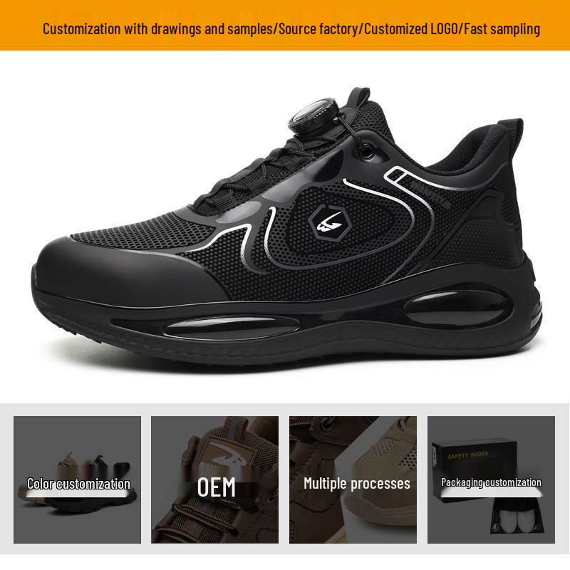 Wasserabweisende, schützende Sicherheitsschuhe: Anti-Stoß, Durchstichsicher, Atmungsaktiv & Verschleißfest Arbeitsschutzschuhwerk.