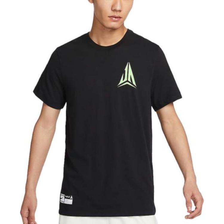 Nike Printed Round Neck Casual Short Sleeve T-Shirt Men Tops Black FQ4911-010