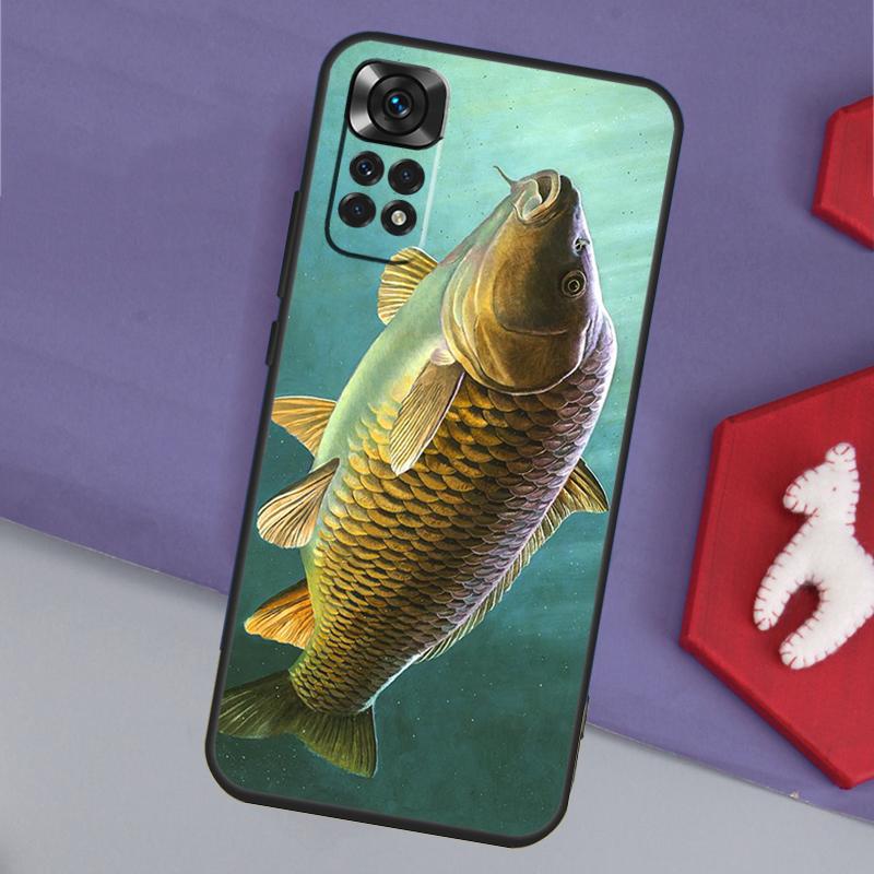 Carp Fishing Funda For Xiaomi Redmi Note 14 13 Pro 12 11 9 10 9S 10S 11S 12S Redmi 14C 10C 12C 13C Case