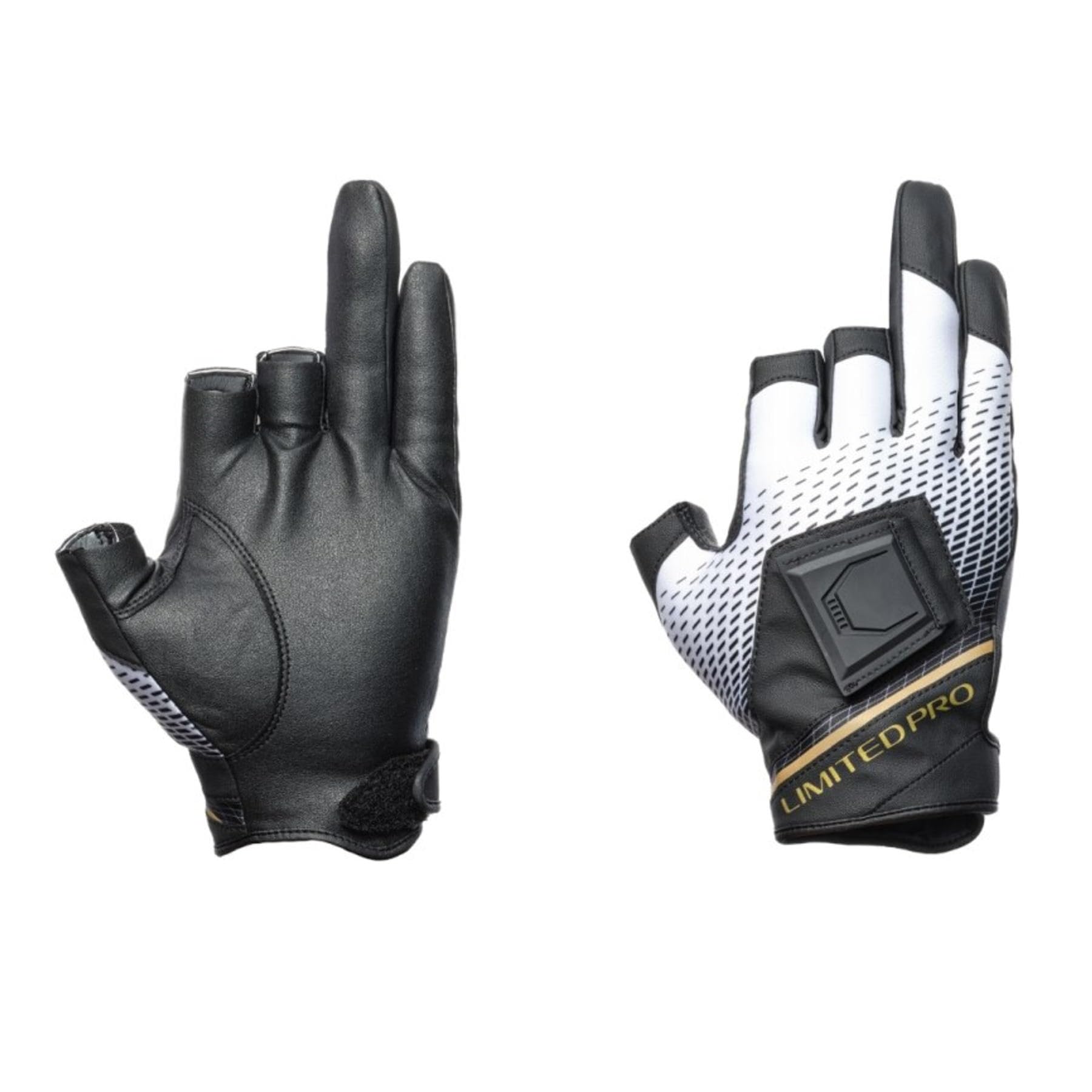 

Shimano Limited Pro Titanium Alpha Limited Size L Gloves, 3-Piece Cut, GL-110X, White,