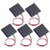 5Pcs  Solar Panel Power Supply Module Board with 30CM Red Black Line DC2V 150mA