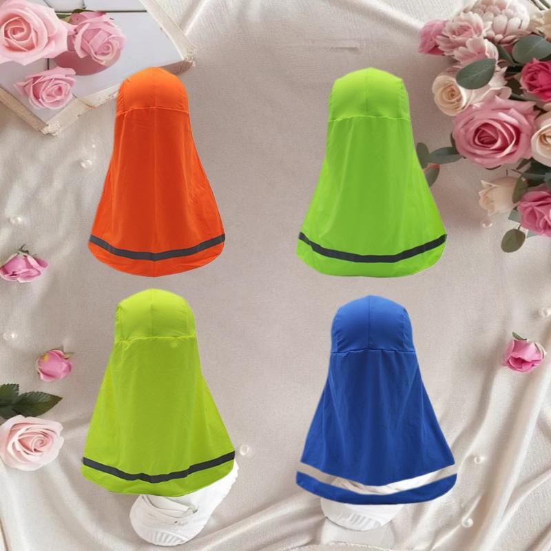Sun Protection Hard Cap with Cooling Shade Elastic, Wide Brim and Neck Shield for Fishing and Riding