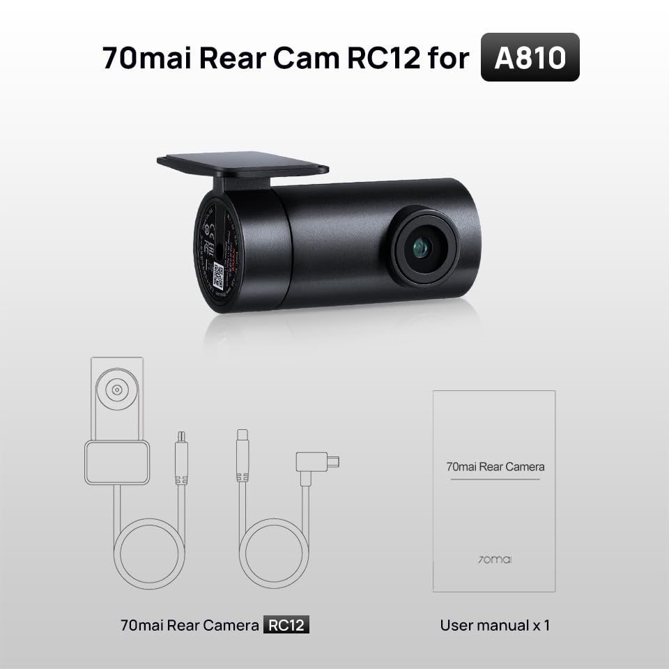 70mai Rear Camera RC06 1080P FOV Backup Camera for 70mai Dash Cam 130° A500S/A800/A800S