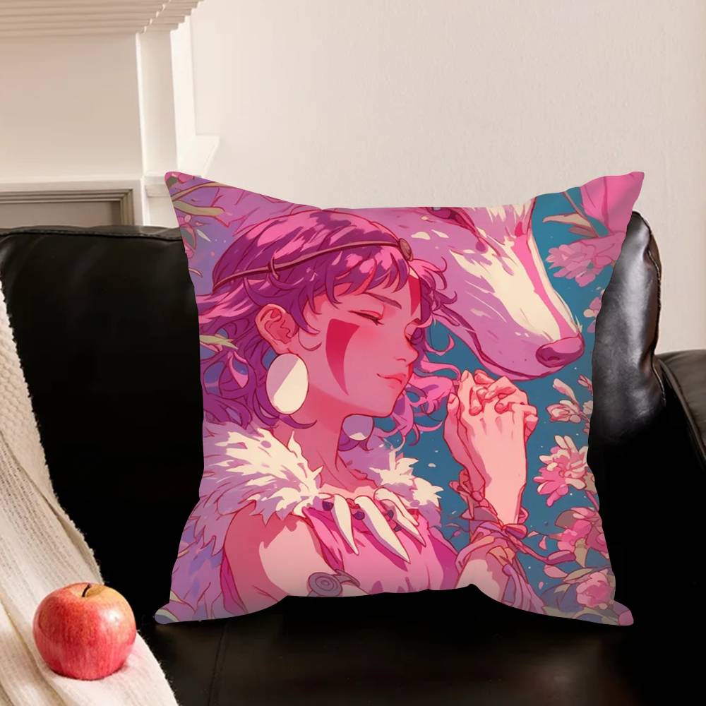 Tv Anime M-Mononoke Various Sizes Square Pillowcase For Car Home Bedchamber Decor