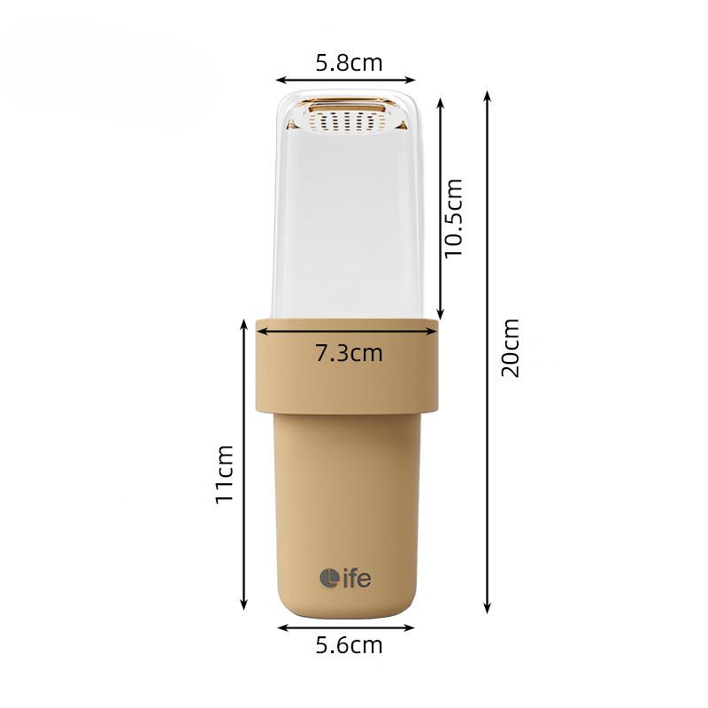 

Travel Mouthwash Cup Couple Brushing Cup Set Portable Toiletry Cup Household Toothbrush and Toothpaste Box лимонно-жовтий колір