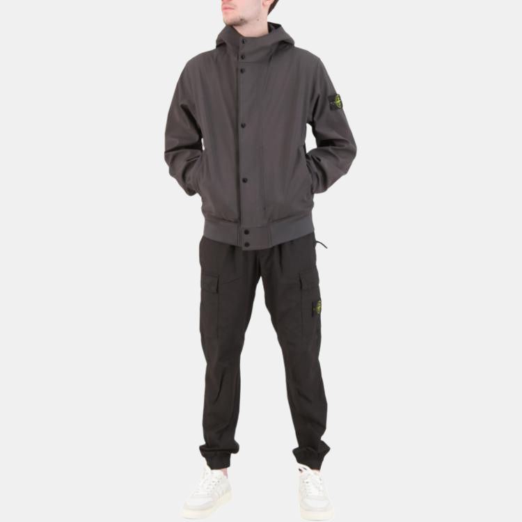 STONE ISLAND Logo Patch Hooded Jacket K1S154100090S0A22-V0065