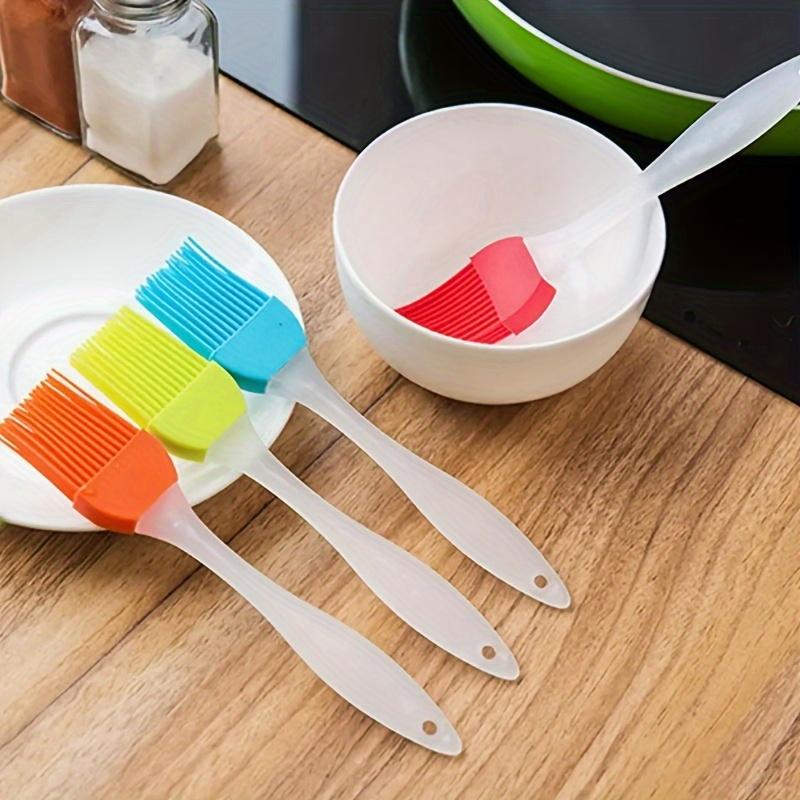 2Pcs Silicone BBQ Oil Brush High Temperature Heat Resistant BBQ Brush Seasoning Brush Cream Brush Cake Baking Cooking Tools