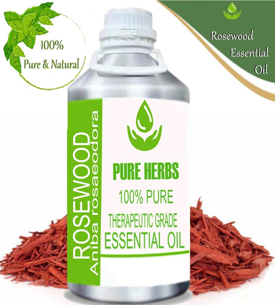 Pure Herbs Rosewood 100% Pure & Natural Aniba Rosaeodora Essential Oil UKZA 654