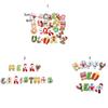 12/14/26Pcs Cute Christmas Alphabet Magnets DIY Christmas Fridge Magnets  Bedroom