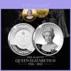 Conjunto de Moedas Comemorativas do Jubileu de Platina da Rainha Elizabeth II Coleção de Lembranças Lindamente Desenhada