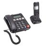 Kabelgebundenes Telefon und Schnurloses Mobilteil Heim-Digitaltelefonsystem Vollduplex Freisprechen Rückrufbeleuchtetes Großes Display