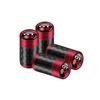 ARE4  4Pcs Car Metal Carbon Fiber Wheel Tire Valve Tyre Dust Caps Badge For Nissan GTR Nismo X-trail Qashqai Leaf Note Juke Sentra
