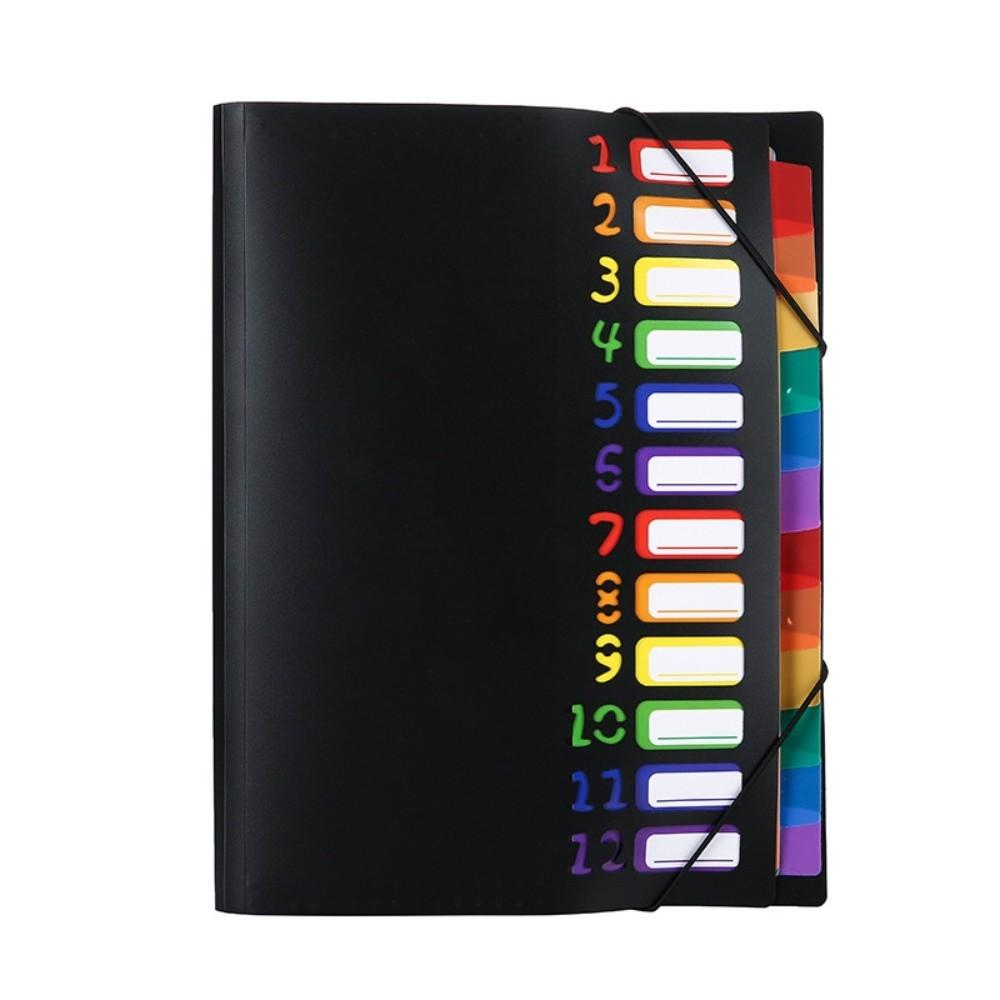 Large-capacity A4 Partition Folder with 12 Pockets Portable Documents Organizer  Coupon