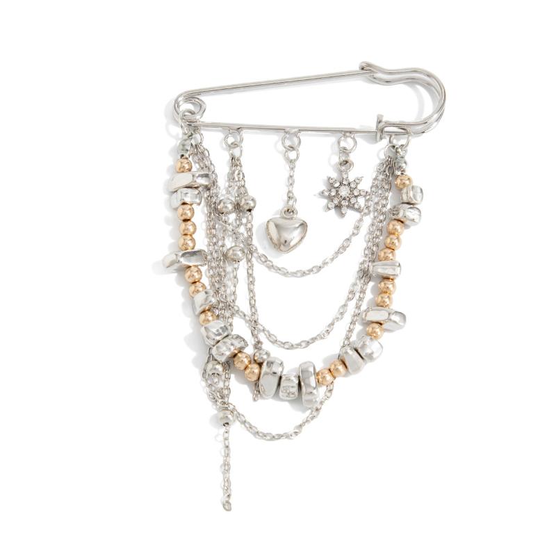 Women Tassel Pins Jewelry Fashion Autumn Winter Coat Brooch Waist Buckle Button Clasps Trouser Leg Decorative Brooch
