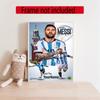 Messi Customize Your Name Diamond Painting Round Diamond Diy Frameless Holiday Artwork Suitable For Home Office Wall Decoration