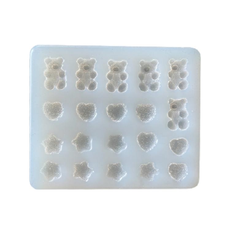 

Love/Five-pointed Star Shape Hairpin Silicone Mold for Valentine Love Gift Craft