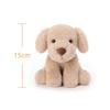 Apricot Lamb Damien the Gentle Puppy Plush Toy for Children, Soft and Cute, Fluffy Damien the Gentle Puppy for Girls and Boys, 15cm