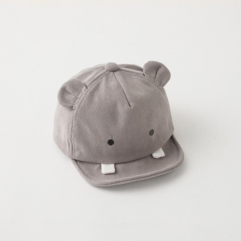 Cute Animal Baby Baseball Hat Cartoon Dinosaur Rabbit Infant Peaked Cap Solid Color Kawaii Soft Brim Kids Sun Hats