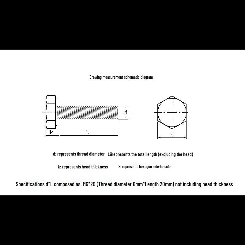 KeWeng 304 Stainless Steel Hex Head Bolt