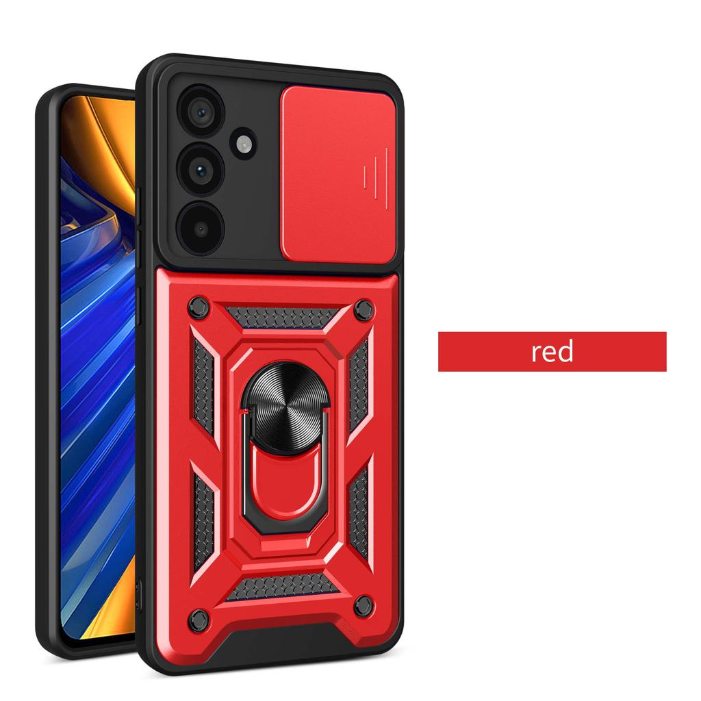 Funda Deslizante para Cámara para Samsung Galaxy M55 M54 M53 M52 M51 M23 M33 M14 5G Soporte Anillo Magnético para Coche Protección de Silicona Cubierta de Teléfono