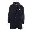 Danton Made In Japan Wool Mossa Long Coat 36 Navy Women Used