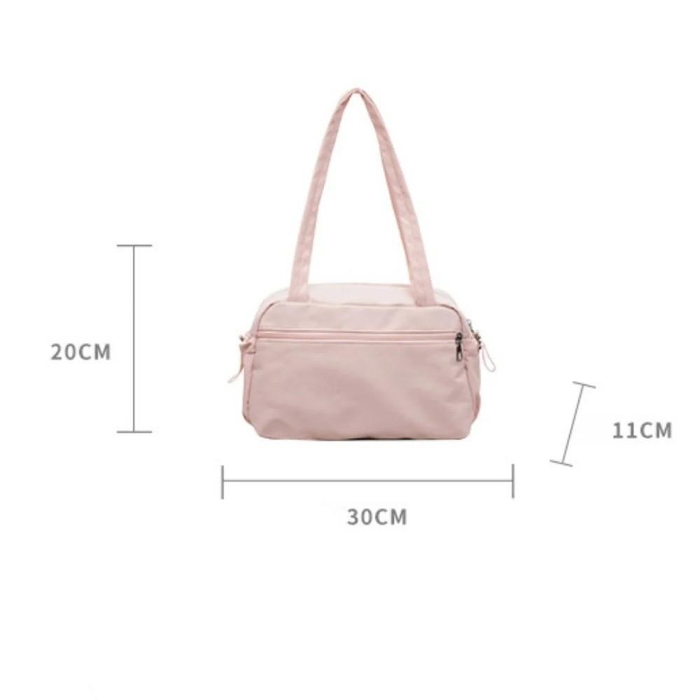 Fashion Solid Color Shoulder Bag Nylon Lightweight Tote Bags Large Capacity Crossbody Bag Women