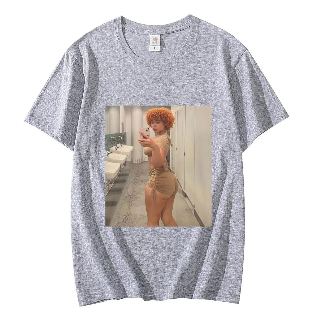 Rapper Ice Spice Aesthetics Graphic T Shirts Unisex Women Fashion Casual Oversized Tshirt Summer High Quality Pure Cotton Tshirts