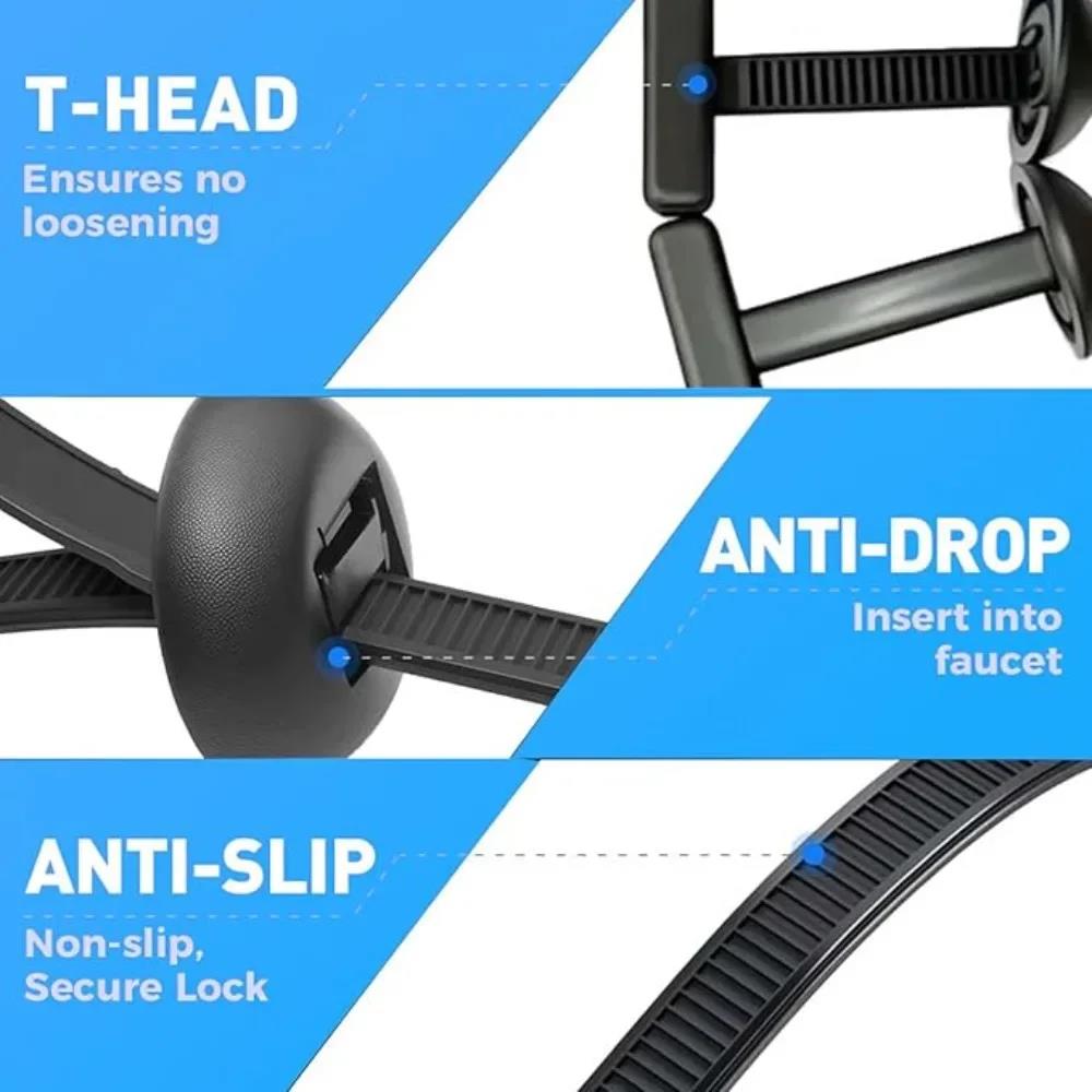 100Pcs-500Pcs Nylon Universal Cable Tie Buckle Car Fastener Clips Self-Locking Heavy Duty Nylon Zip Ties Cable Tie Retainer