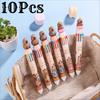 10 Pcs Capibala Ten Color Ballpoint Pen for Office Work, Brushing Questions, Signing Writing, Diaries, Notes, Student Classroom Prizes, Friend Party