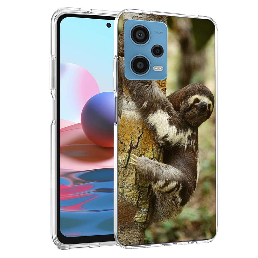 

Cute Sloth Phone Case For Redmi Note 13 12 14 15 Pro Plus 13R 11 11T 11E 11S 10 Pro 10S 9 9S Cover Cell Clear TPU Capa Cases Sho Redmi Note 11E 5G