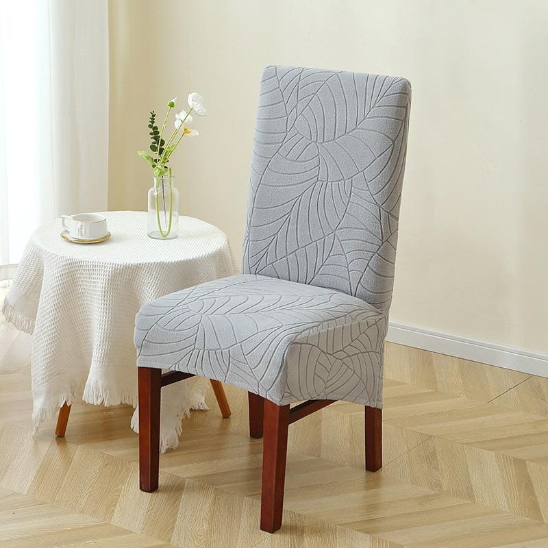 

1/2 шт. Эластичный чехол на стул Листовой жаккард Чехлы на обеденные стулья Размер XL Прочный защитный чехол для стула для гостиной Отель Декор 1pc