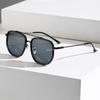 Lightweight Comfortable Durable High Quality Timeless Retro Travel Friendly Alloy Metal Square Shaped Male Sun Glasses