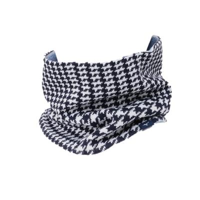 Mizuno Breath Thermo Neck Warmer for Golf, Heat-Generating Material, Cold Protection, Men's Navy Check, E2MYB504