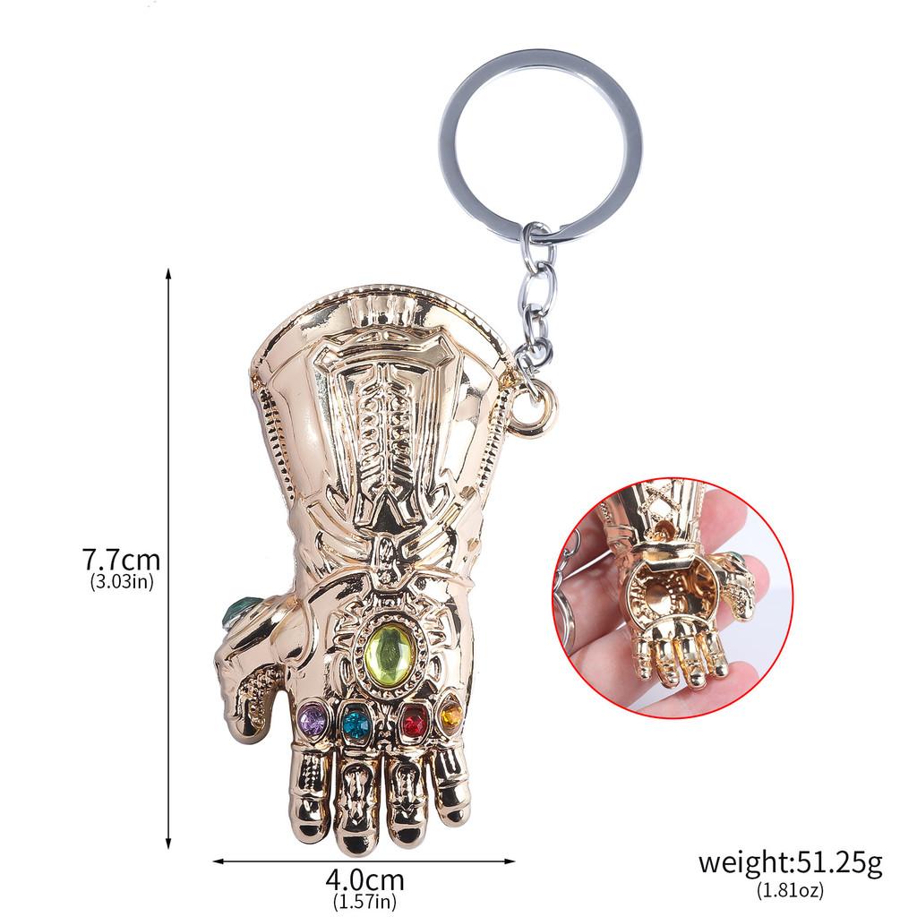 Marvel Avengers Thanos Infinity Gauntlet Bottle Opener Metal Keychain Gift For Parties