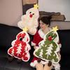 Christmas Tree Plush Throw Pillow Lovely Soft Stuffed Toy Cozy Sofa Cushion Warm Winter Gift Home Holiday Decoration