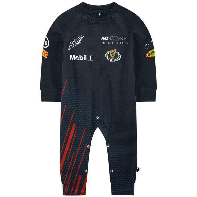 F1 Racing Enthusiast Children Crawling Costume Jumpsuit For Toddlers 1 To 3 Years