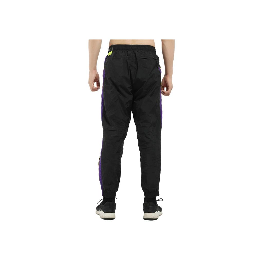 Nike Los Angeles Lakers Vintage Logo Nášivka Ležérní Pletené Sportovní Kalhoty se Šňůrkou Pánské spodní díly Černá CJ7155-010