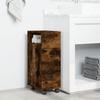 VidaXL Narrow Bathroom Cabinet On Wheels Smoked Oak, Narrow Bathroom Storage, Bathroom Storage 855236