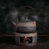 Stoneware Warm Tea Stove Ceramic Teapot Handle Pot Heating Furnace Kettle Tea Making Utensils Boiling Teapot Set Home Teaware