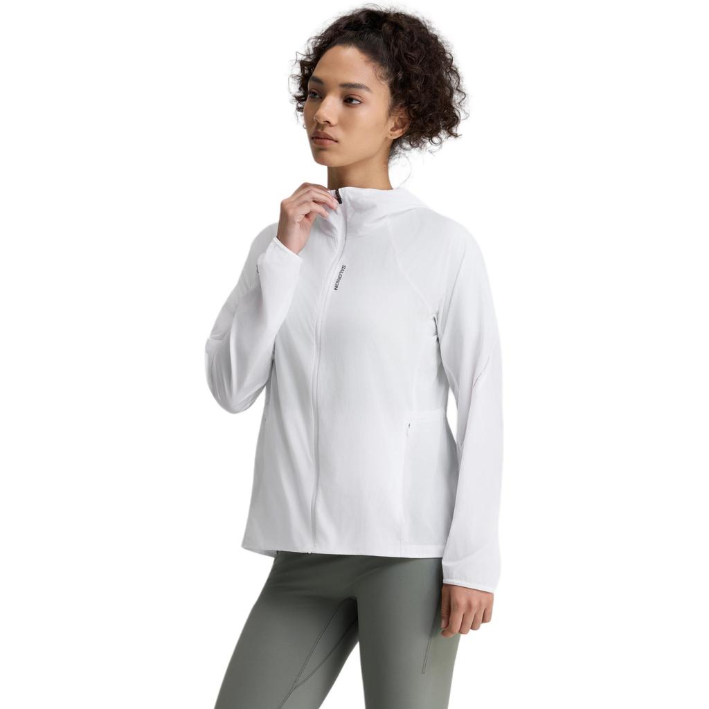 Salomon Pl Rn Upf Windproof Breathable Lightweight Comfortable Hooded Zipper Running Jacket Women jackets LC3089100