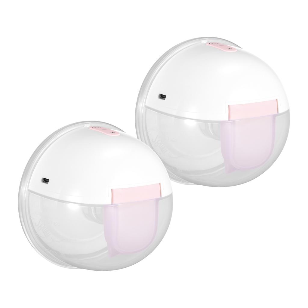 YOUHA YH-7006 2 Packs Wearable Hands Free Electric Breast Pump Silent Invisible Breast Pump 3 Modes